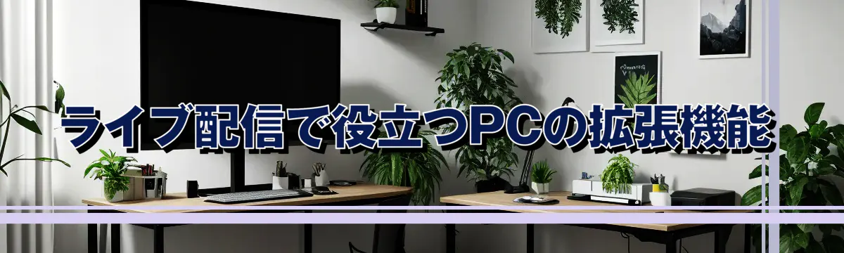 ライブ配信で役立つPCの拡張機能