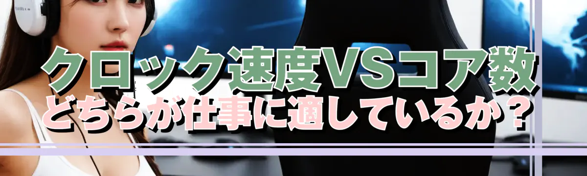 クロック速度VSコア数 どちらが仕事に適しているか？