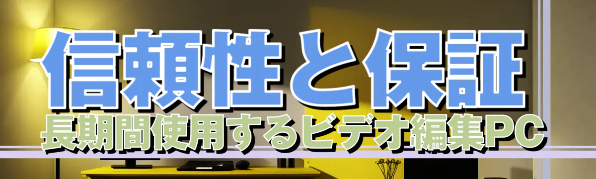 信頼性と保証 長期間使用するビデオ編集PC