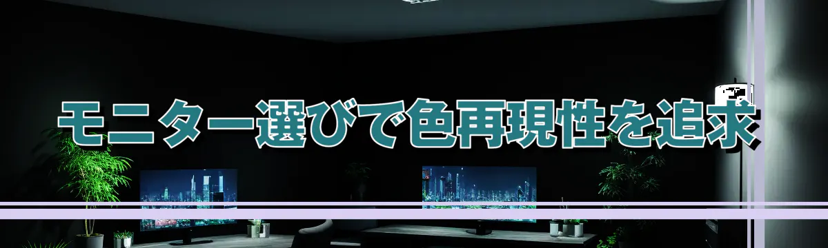 モニター選びで色再現性を追求