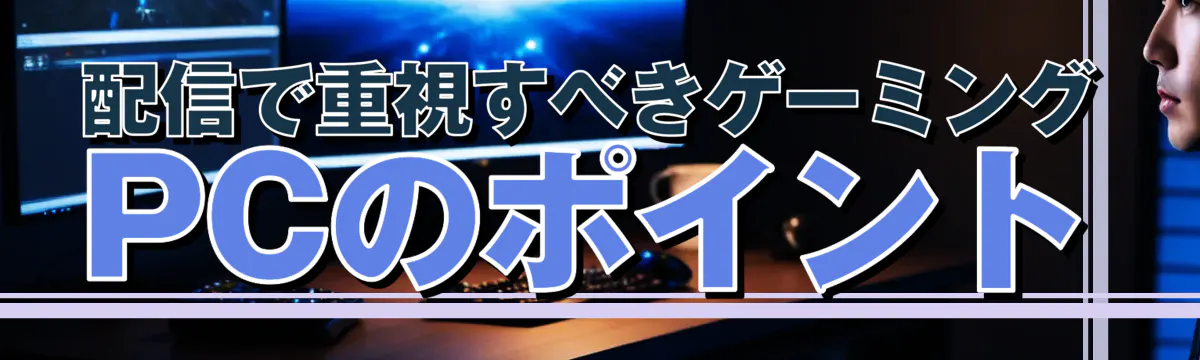 配信で重視すべきゲーミングPCのポイント