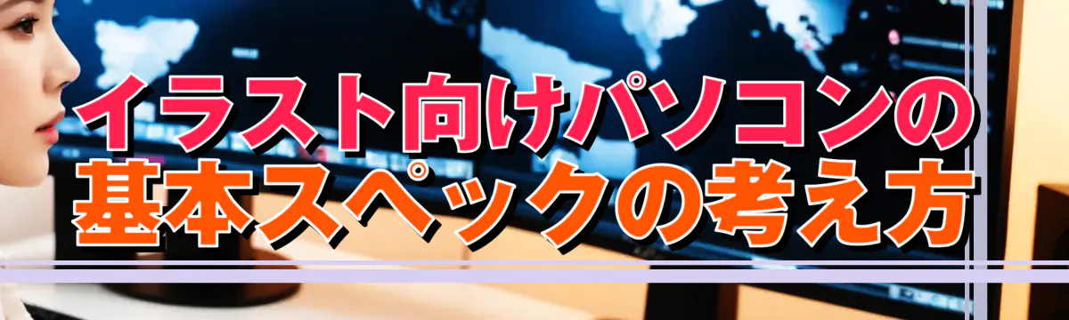 イラスト向けパソコンの基本スペックの考え方
