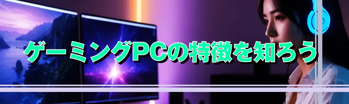 ゲーミングPCの特徴を知ろう
