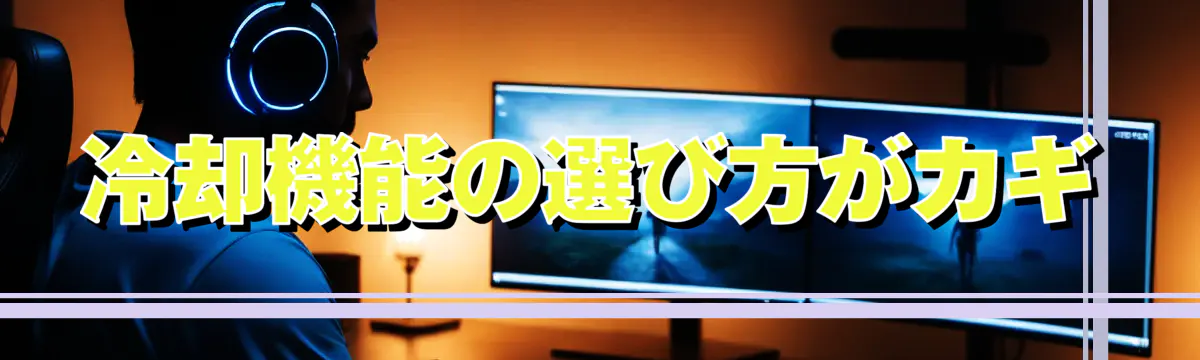冷却機能の選び方がカギ
