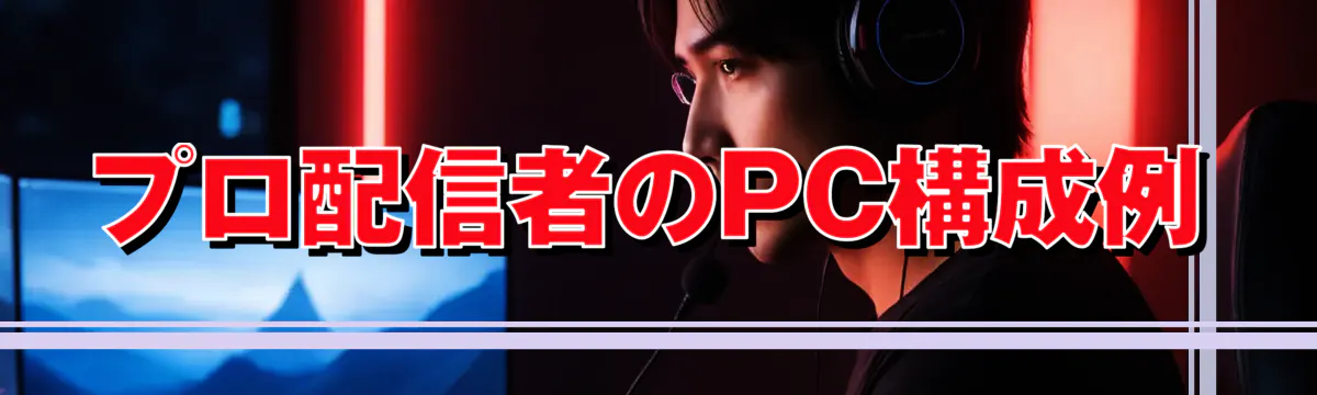 プロ配信者のPC構成例