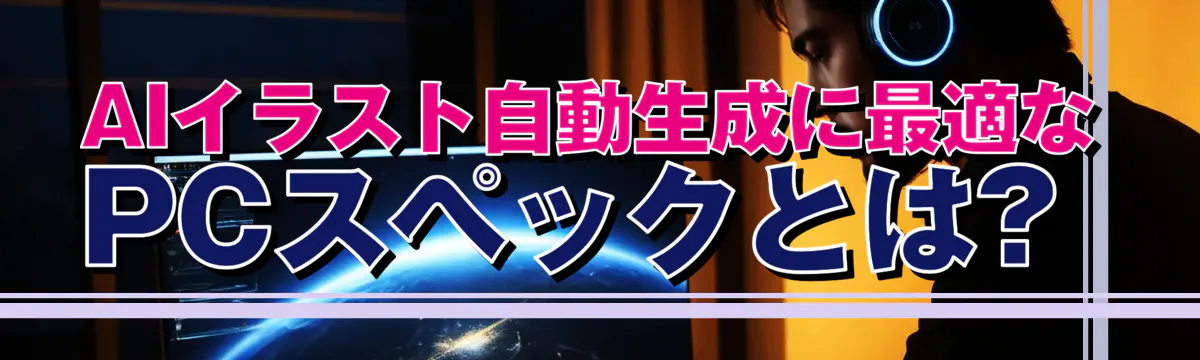 AIイラスト自動生成に最適なPCスペックとは?