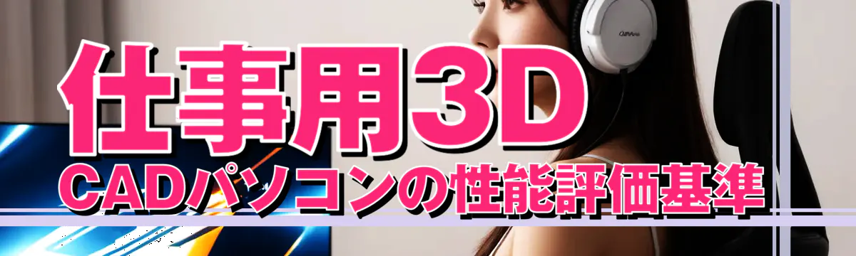 仕事用3D CADパソコンの性能評価基準 
