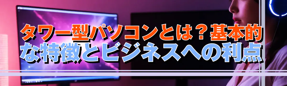 タワー型パソコンとは？基本的な特徴とビジネスへの利点
