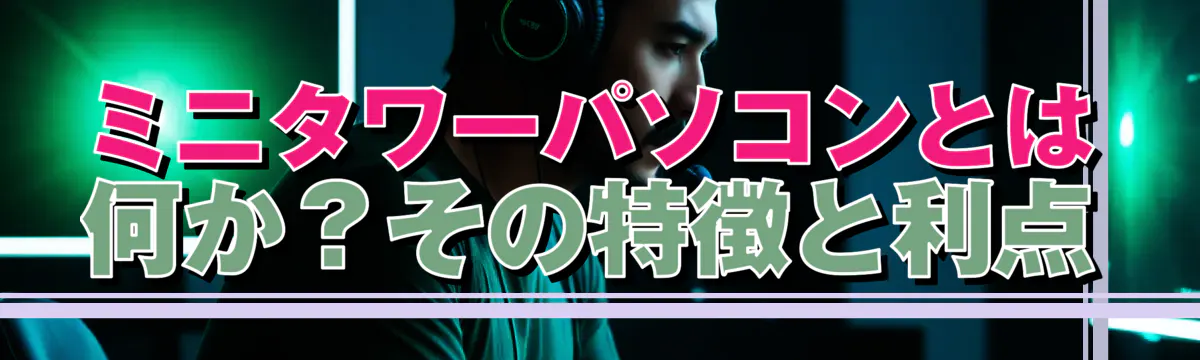 ミニタワーパソコンとは何か？その特徴と利点
