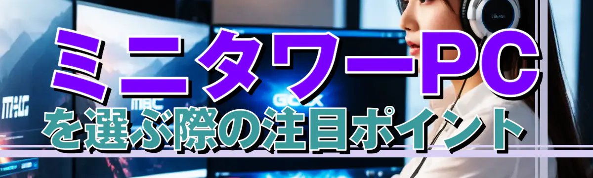 ミニタワーPCを選ぶ際の注目ポイント