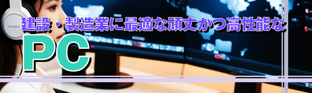 建設・製造業に最適な頑丈かつ高性能なPC