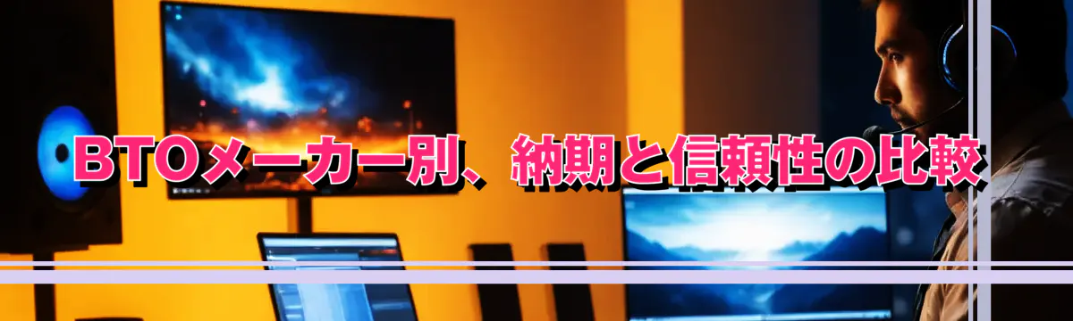 BTOメーカー別、納期と信頼性の比較