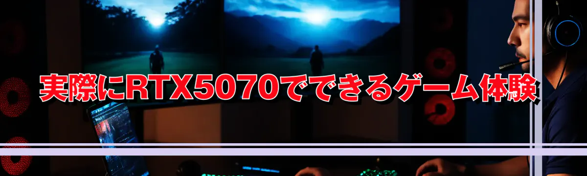 実際にRTX5070でできるゲーム体験