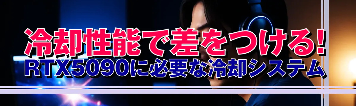 冷却性能で差をつける! RTX5090に必要な冷却システム