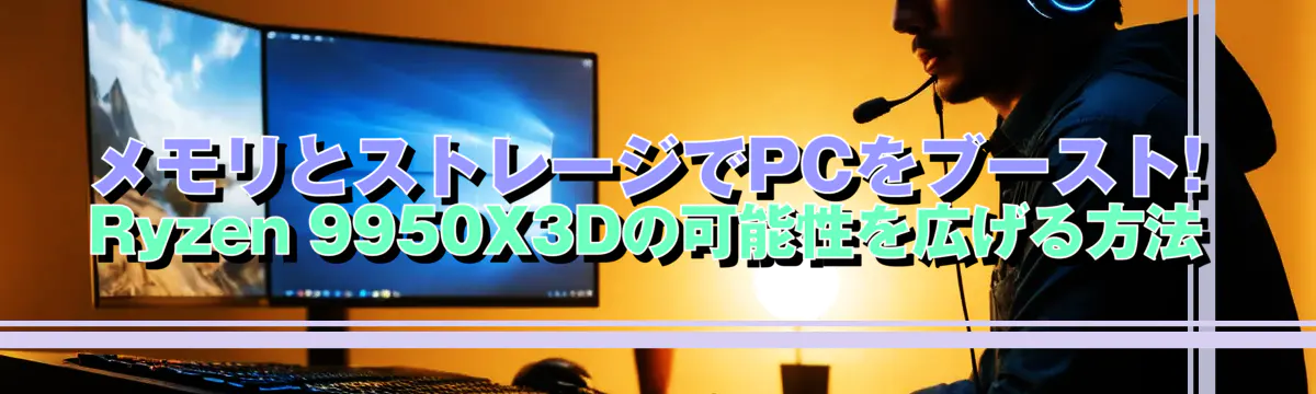 メモリとストレージでPCをブースト! Ryzen 9950X3Dの可能性を広げる方法
