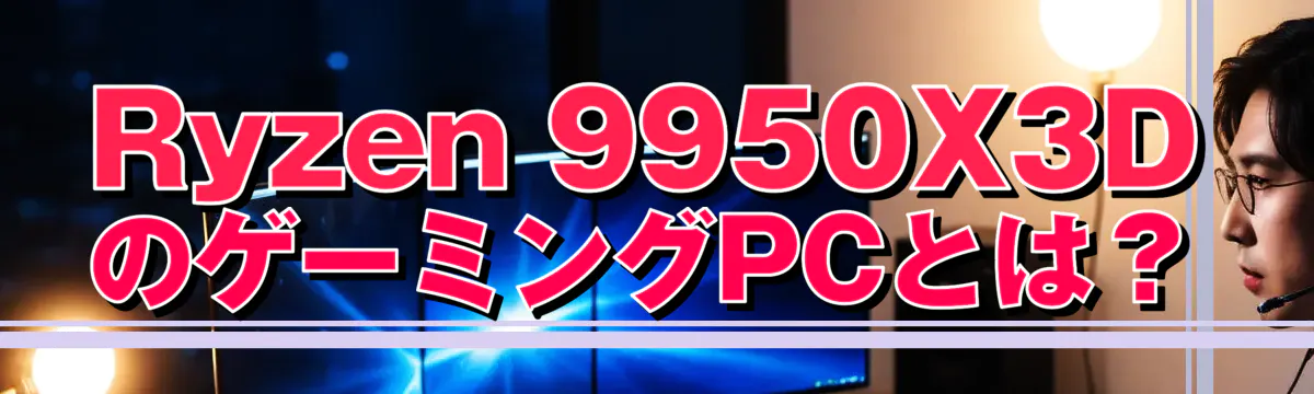 Ryzen 9950X3DのゲーミングPCとは?