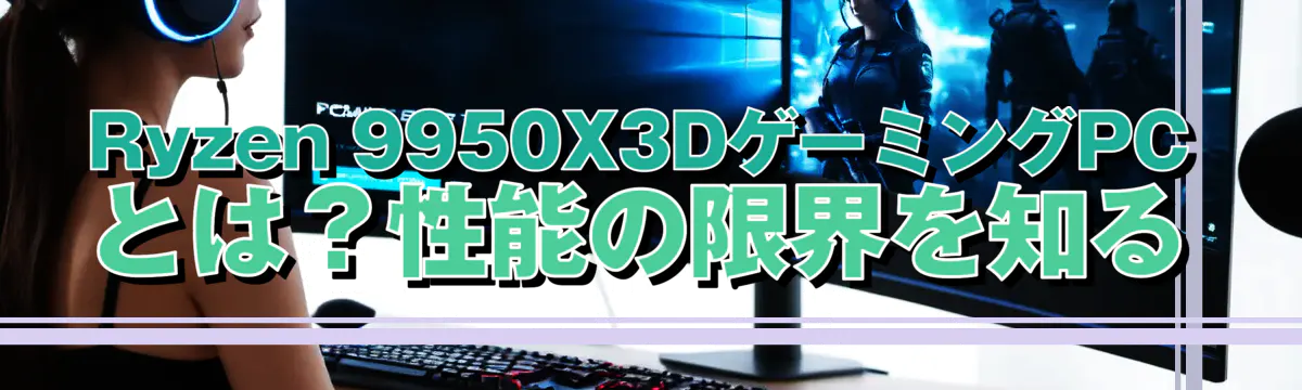 Ryzen 9950X3DゲーミングPCとは？性能の限界を知る