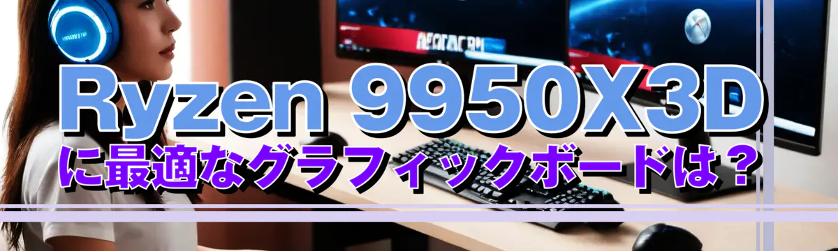 Ryzen 9950X3Dに最適なグラフィックボードは?