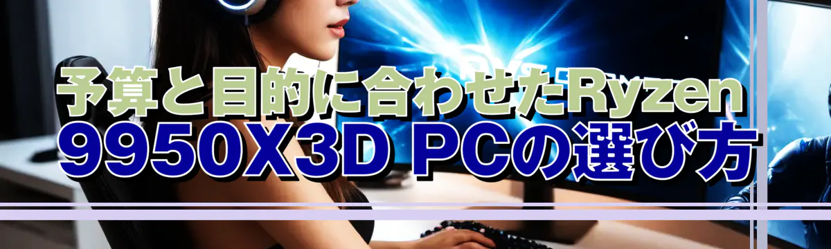 予算と目的に合わせたRyzen 9950X3D PCの選び方