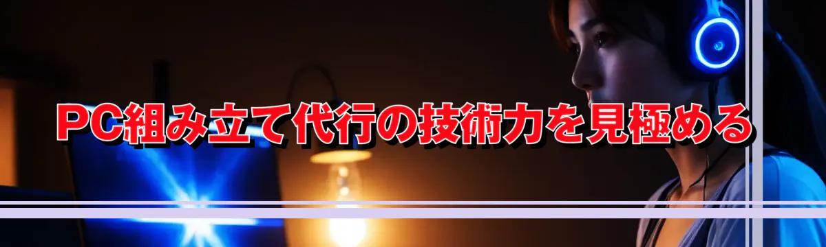 PC組み立て代行の技術力を見極める