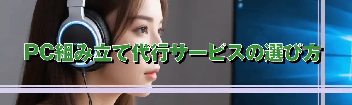 PC組み立て代行サービスの選び方