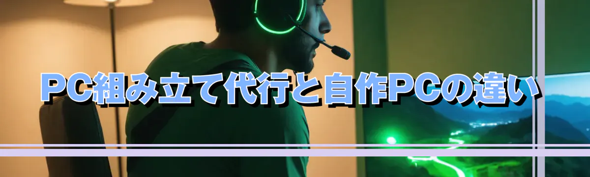 PC組み立て代行と自作PCの違い