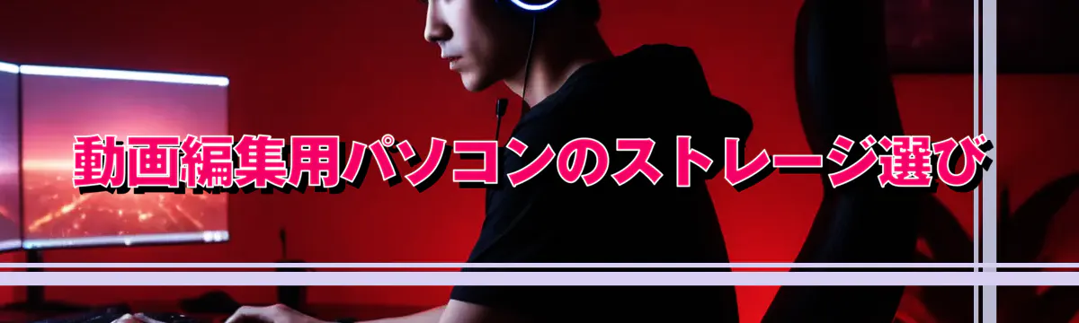 動画編集用パソコンのストレージ選び