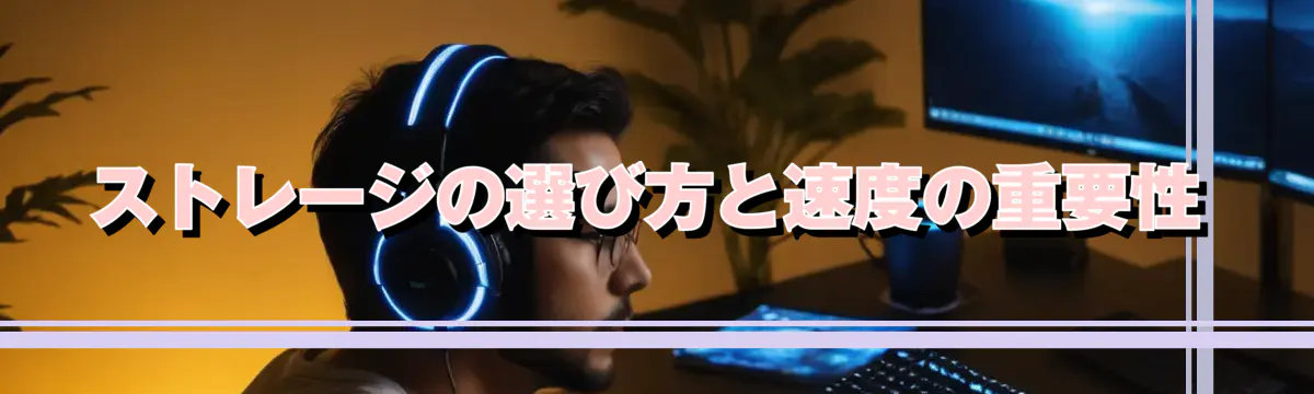 ストレージの選び方と速度の重要性