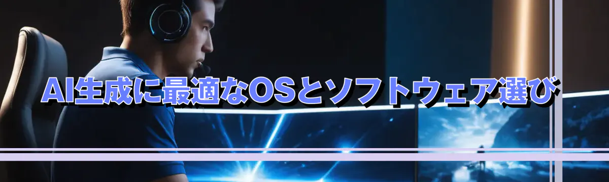 AI生成に最適なOSとソフトウェア選び