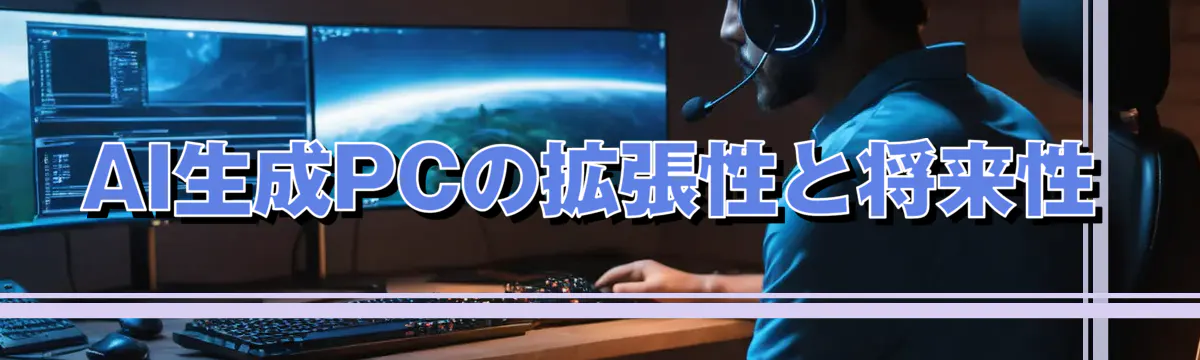 AI生成PCの拡張性と将来性