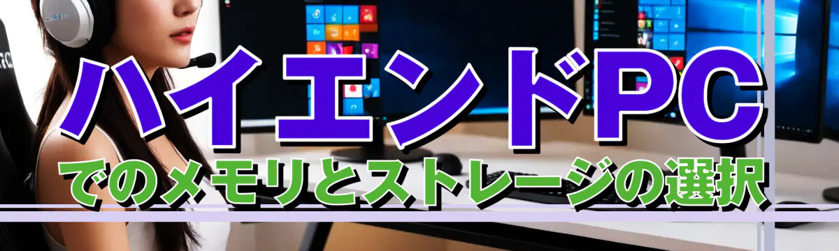 ハイエンドPCでのメモリとストレージの選択