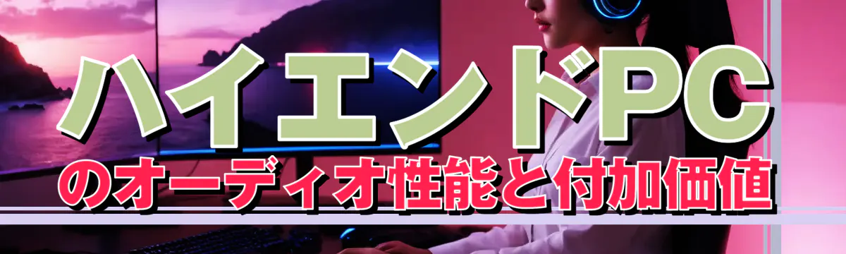 ハイエンドPCのオーディオ性能と付加価値