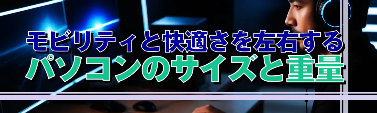 モビリティと快適さを左右するパソコンのサイズと重量