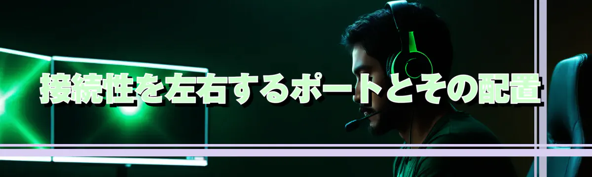 接続性を左右するポートとその配置