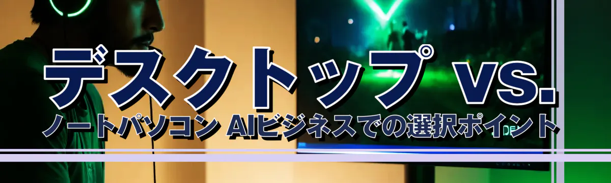 デスクトップ vs. ノートパソコン AIビジネスでの選択ポイント