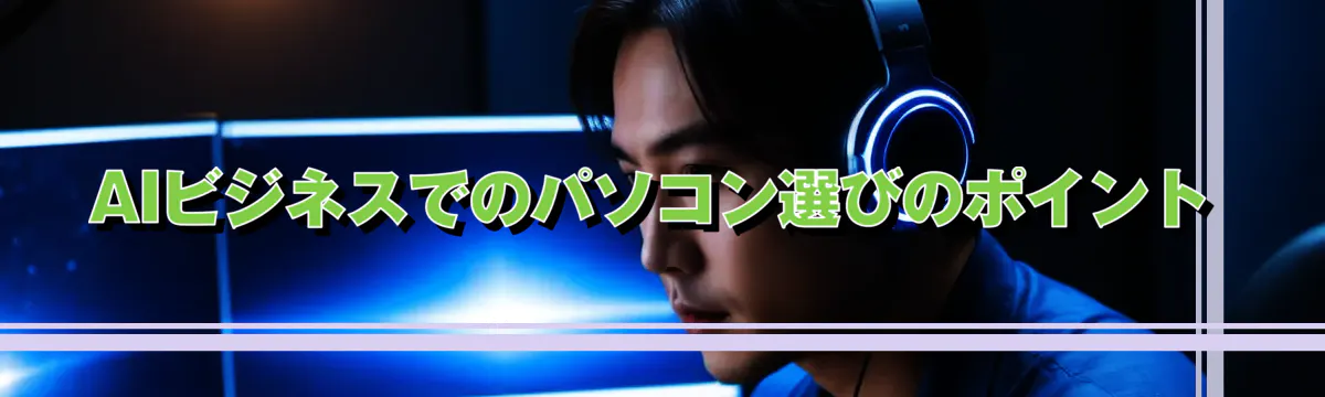 AIビジネスでのパソコン選びのポイント