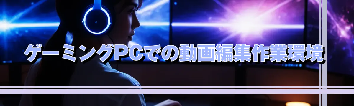 ゲーミングPCでの動画編集作業環境
