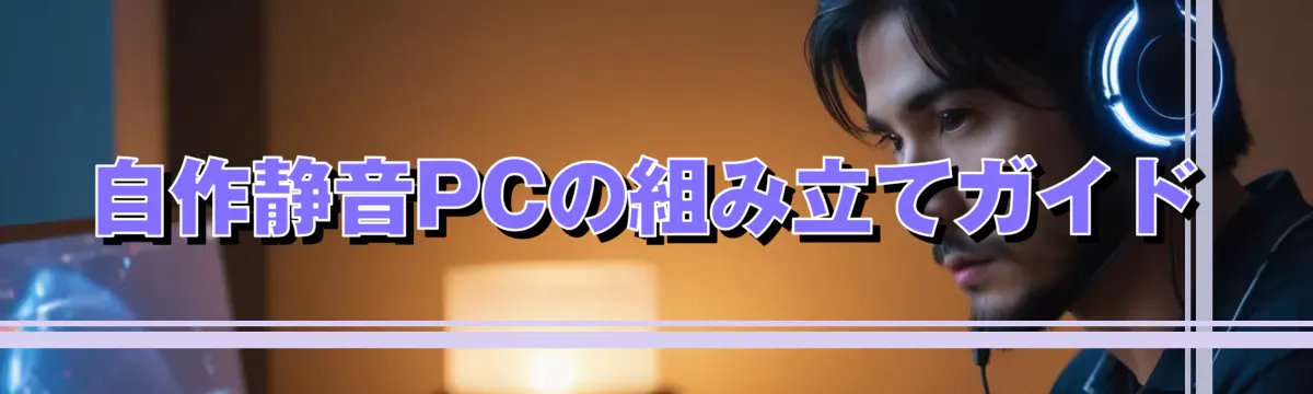 自作静音PCの組み立てガイド