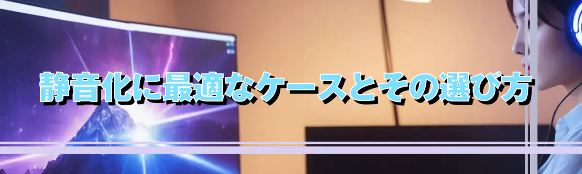 静音化に最適なケースとその選び方
