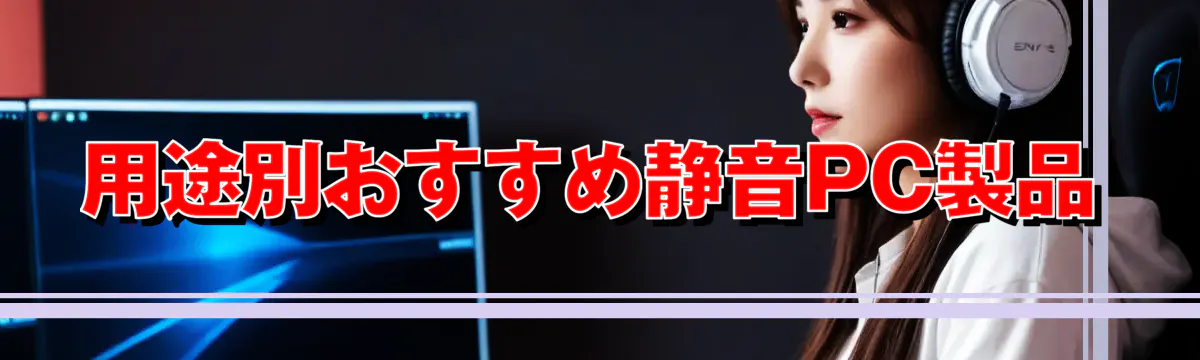 用途別おすすめ静音PC製品