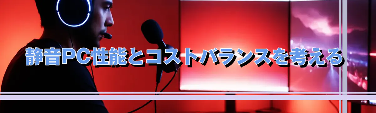 静音PC性能とコストバランスを考える