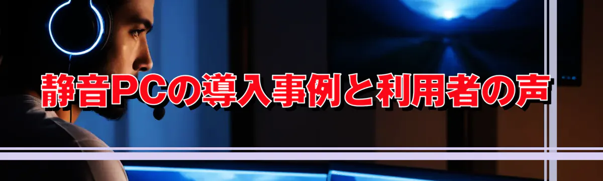 静音PCの導入事例と利用者の声