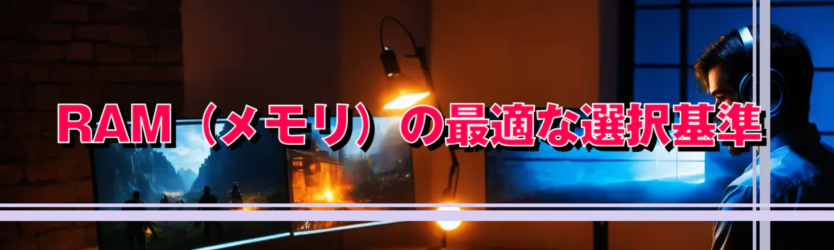 RAM（メモリ）の最適な選択基準