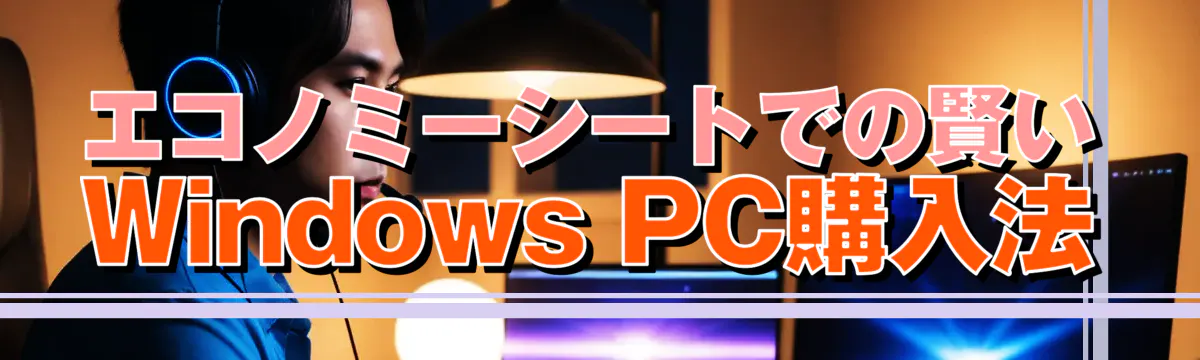 エコノミーシートでの賢いWindows PC購入法