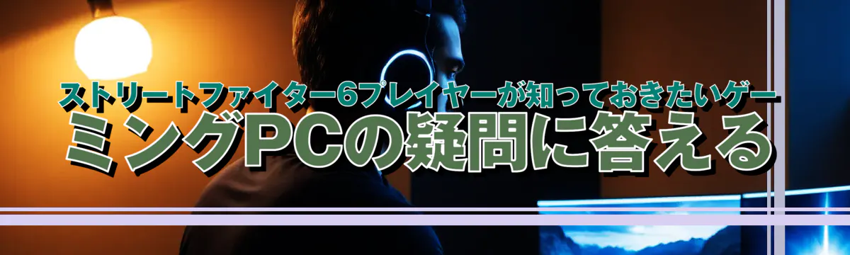 ストリートファイター6プレイヤーが知っておきたいゲーミングPCの疑問に答える