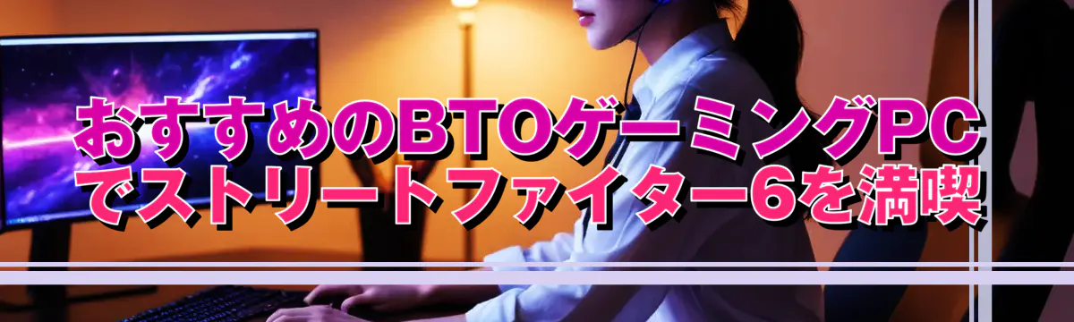 おすすめのBTOゲーミングPCでストリートファイター6を満喫