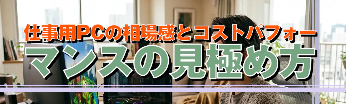 仕事用PCの相場感とコストパフォーマンスの見極め方