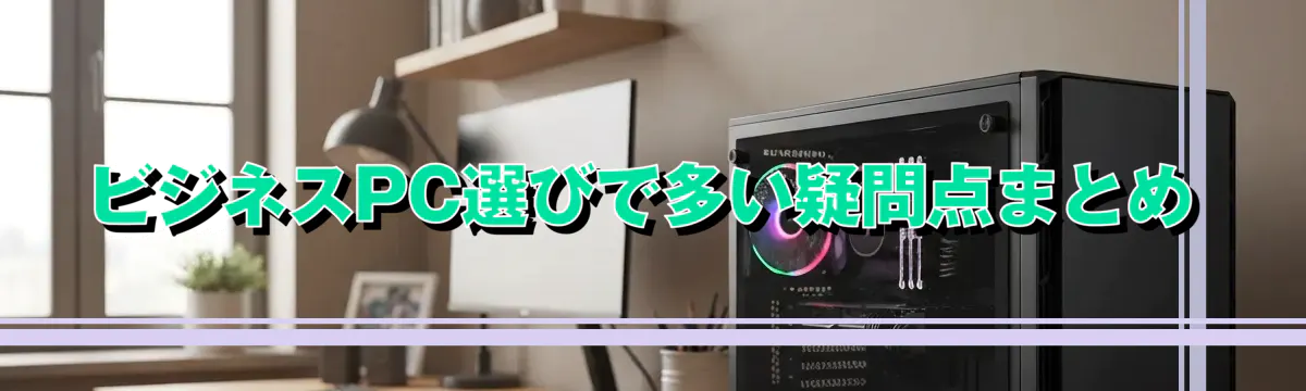ビジネスPC選びで多い疑問点まとめ