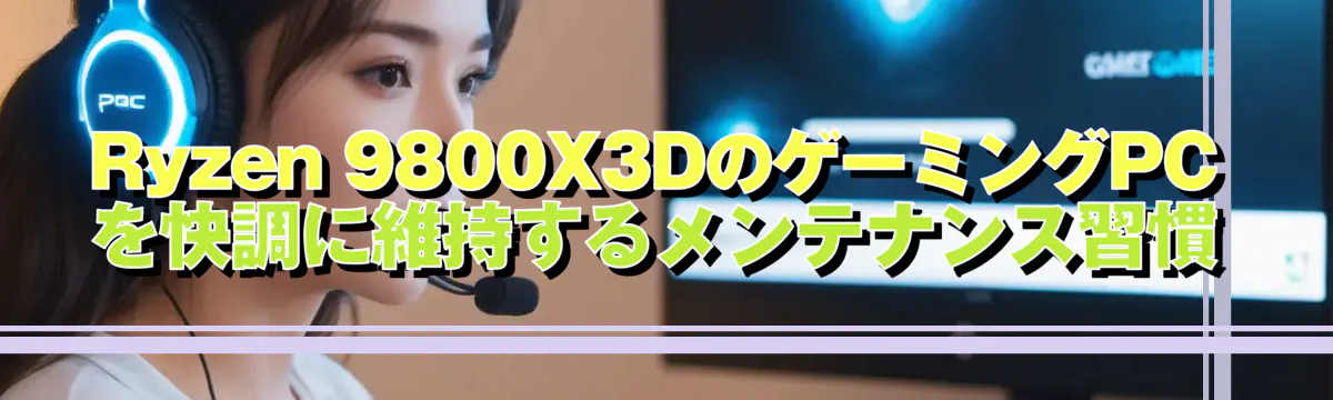 Ryzen 9800X3DのゲーミングPCを快調に維持するメンテナンス習慣