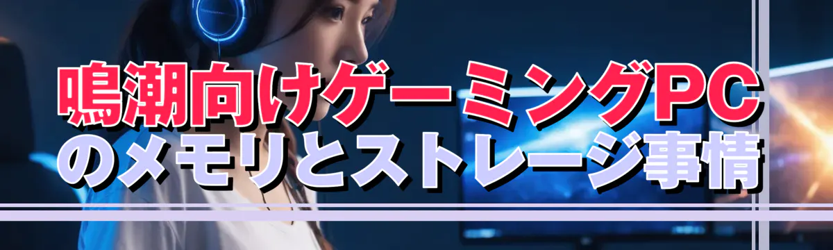 鳴潮向けゲーミングPCのメモリとストレージ事情